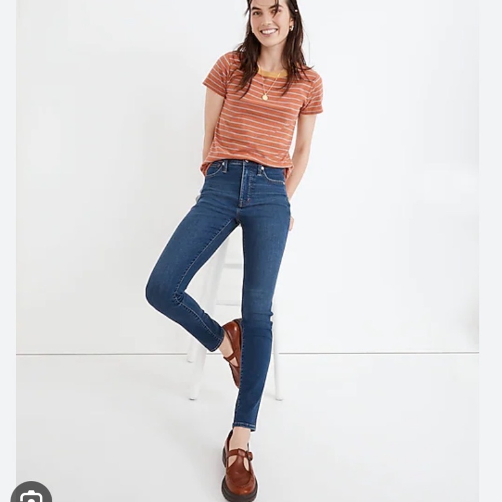 Madewell 10” high rise skinny jeans
